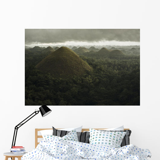 Chocolate Hills Landscape Wall Decal