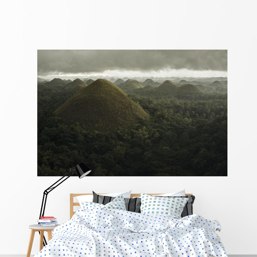 Chocolate Hills Landscape Wall Decal