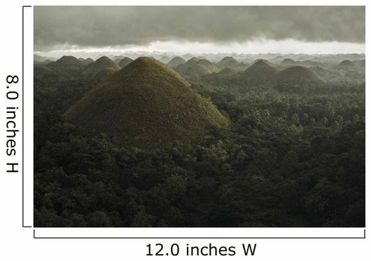 Chocolate Hills Landscape Wall Decal