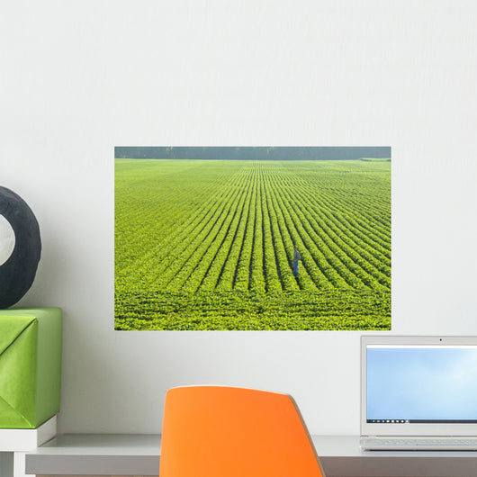 Portrait Farmer Walking through Wall Decal Design 3