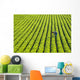 Farmer Walking through Large Wall Decal