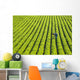 Farmer Walking through Large Wall Decal