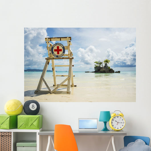 Red Cross Lifeguarding Chair Wall Decal