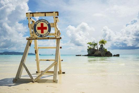 Red Cross Lifeguarding Chair Wall Decal
