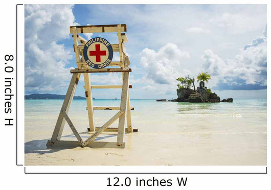 Red Cross Lifeguarding Chair Wall Decal