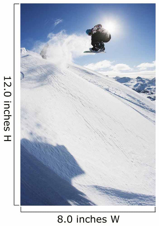 Professional Snowboarder Making Jump Wall Decal