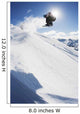 Professional Snowboarder Making Jump Wall Decal