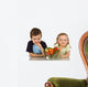 Happy Kids Eating Vegetables Wall Decal