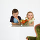 Happy Kids Eating Vegetables Wall Decal