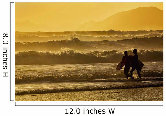 Body Surfers Walk Wall Decal