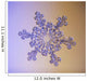 Photomicroscopic up Snowflake Crystal Wall Decal