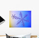 Photomicroscopic up Two Snowflake Wall Decal