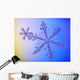 Photomicroscopic up Two Snowflake Wall Decal
