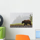 Grizzly Bear Walking Shore Wall Decal