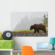 Grizzly Bear Walking Shore Wall Decal