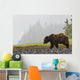 Grizzly Bear Walking Shore Wall Decal