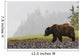 Grizzly Bear Walking Shore Wall Decal