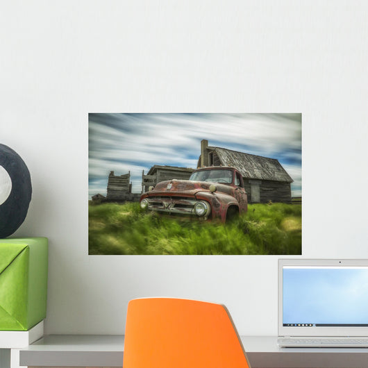 Long Exposure Clouds Drifting Wall Decal Design 3