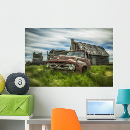 Long Exposure Clouds Drifting Wall Decal Design 3