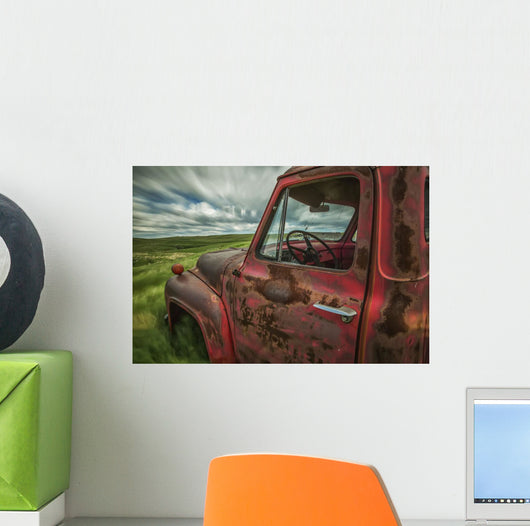 Long Exposure Clouds Drifting Wall Decal Design 2