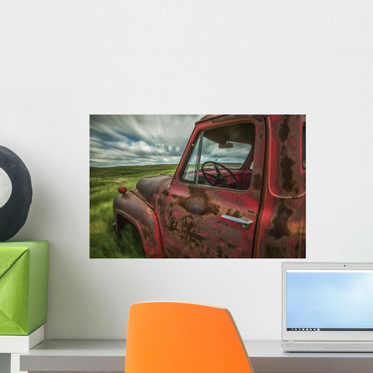 Long Exposure Clouds Drifting Wall Decal Design 2