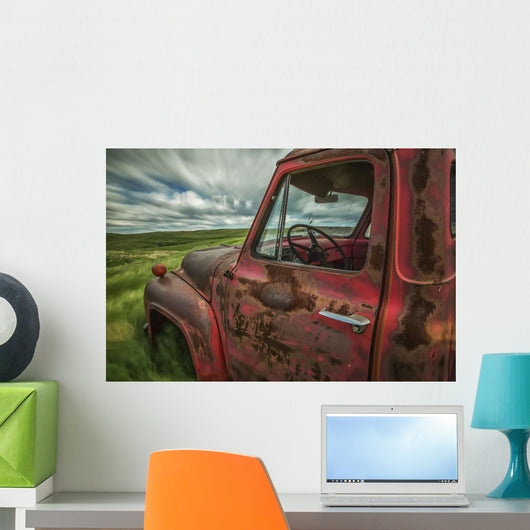 Long Exposure Clouds Drifting Wall Decal Design 2