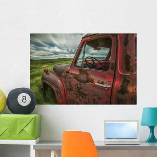 Long Exposure Clouds Drifting Wall Decal Design 2