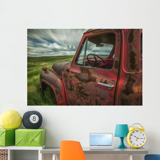 Long Exposure Clouds Drifting Wall Decal Design 2