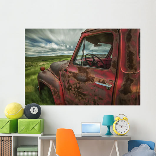 Long Exposure Clouds Drifting Wall Decal Design 2
