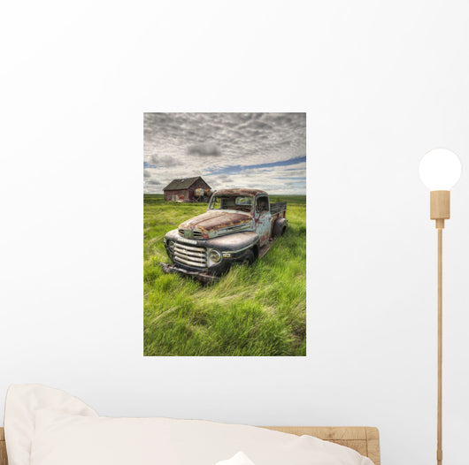 Hdr Image Abandoned Truck Wall Decal