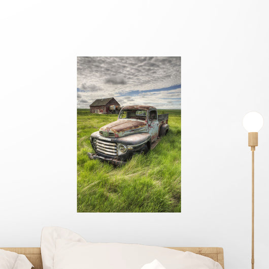 Hdr Image Abandoned Truck Wall Decal