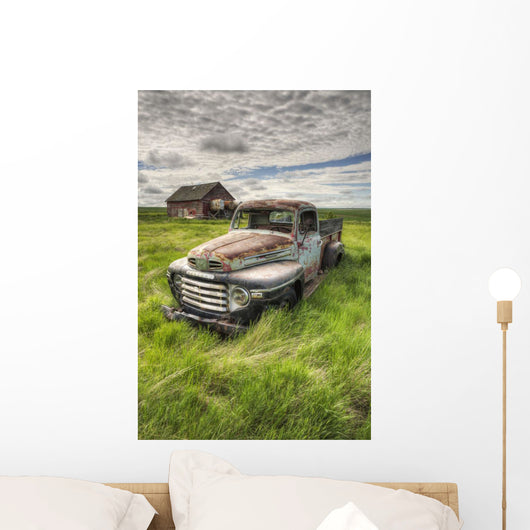 Hdr Image Abandoned Truck Wall Decal