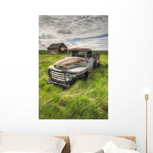 Hdr Image Abandoned Truck Wall Decal