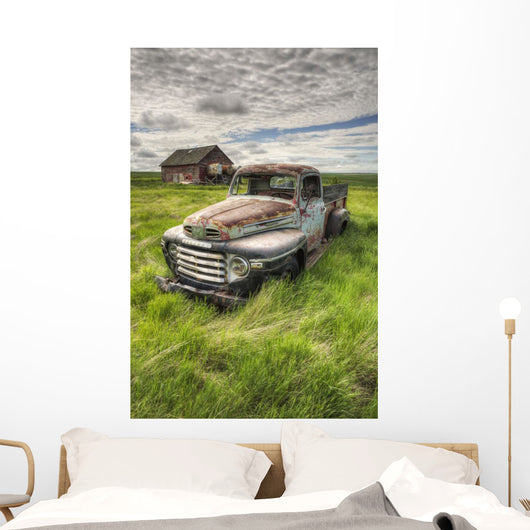 Hdr Image Abandoned Truck Wall Decal