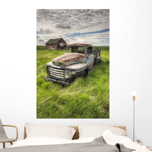 Hdr Image Abandoned Truck Wall Decal