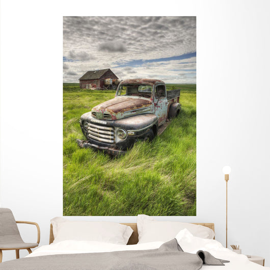 Hdr Image Abandoned Truck Wall Decal