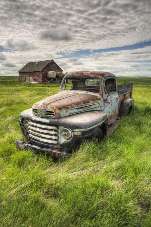 Hdr Image Abandoned Truck Wall Decal