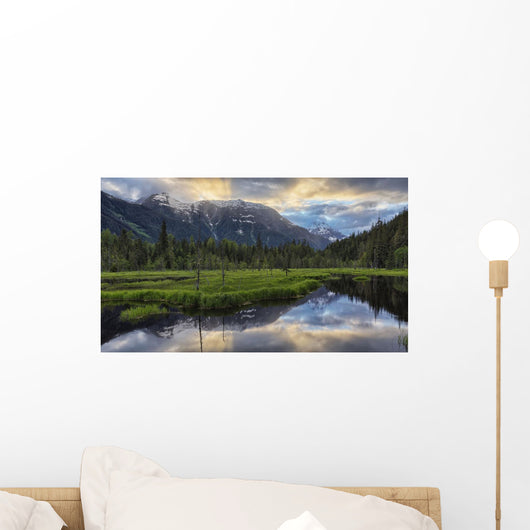 Sunset over Tongass National Wall Decal Design 1