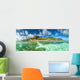 Beautiful Seychelles beach at La Digue Wall Mural
