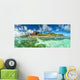 Beautiful Seychelles beach at La Digue Wall Mural