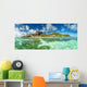 Beautiful Seychelles beach at La Digue Wall Mural