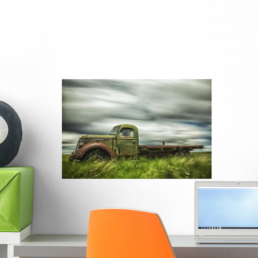 Long Exposure Clouds Drifting Wall Decal Design 1
