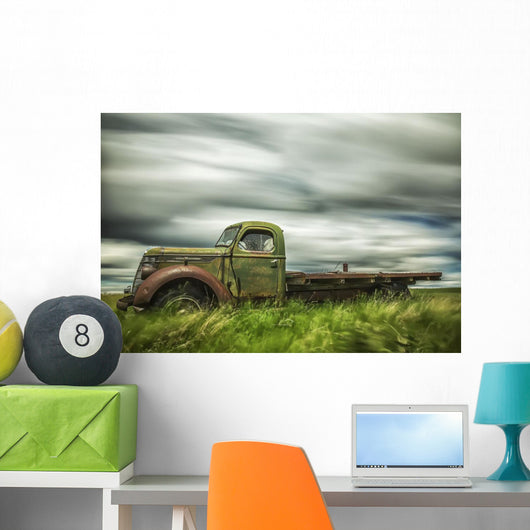 Long Exposure Clouds Drifting Wall Decal Design 1