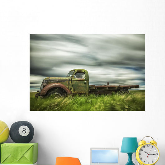 Long Exposure Clouds Drifting Wall Decal Design 1