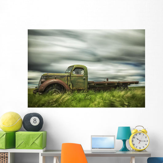 Long Exposure Clouds Drifting Wall Decal Design 1