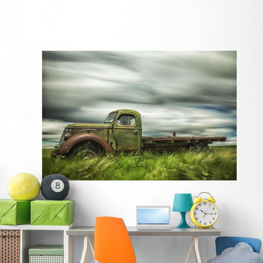 Long Exposure Clouds Drifting Wall Decal Design 1