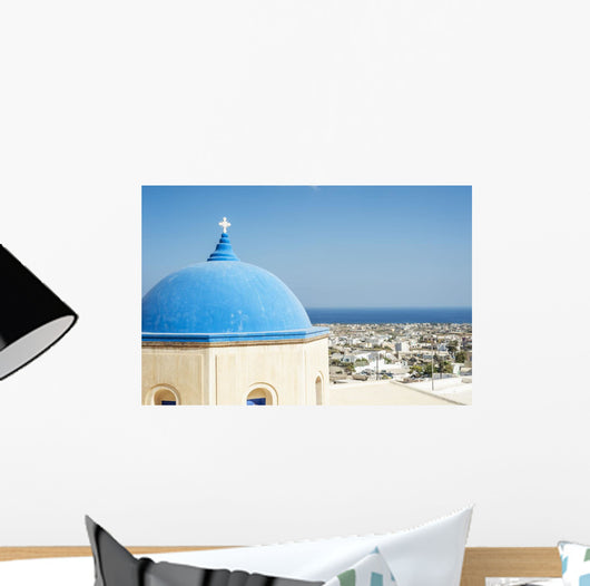 Church with Blue Dome Wall Decal