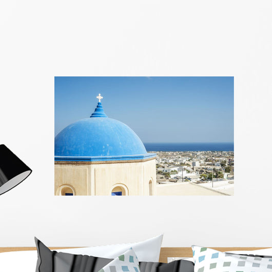 Church with Blue Dome Wall Decal