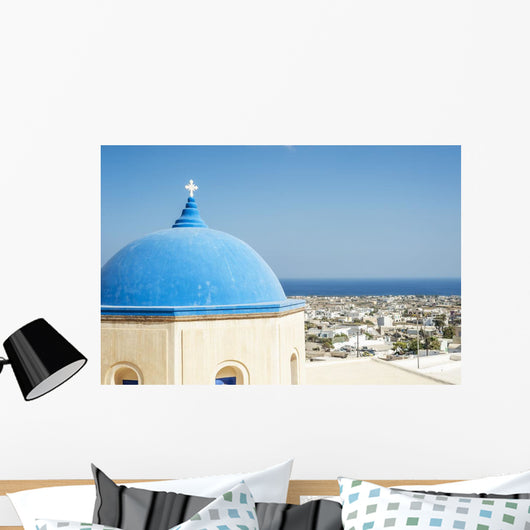 Church with Blue Dome Wall Decal