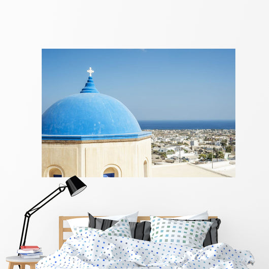 Church with Blue Dome Wall Decal